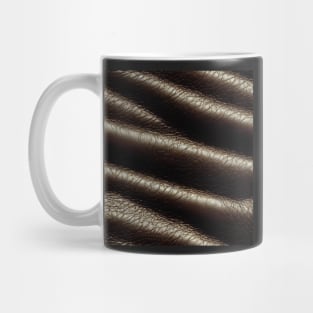 Dark leather, natural and ecological leather print #33 Mug